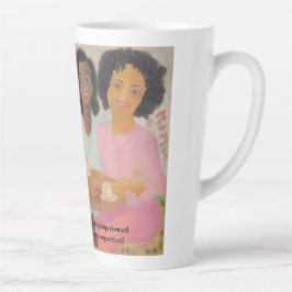 Taza De Café Latte "Café En El Jardín" Latte Mug