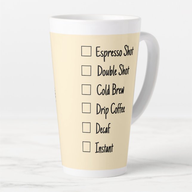 Taza De Café Latte Café especial (Ángulo derecho)