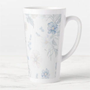 Taza De Café Latte café floral