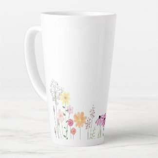 Taza De Café Latte Café Floral Mug
