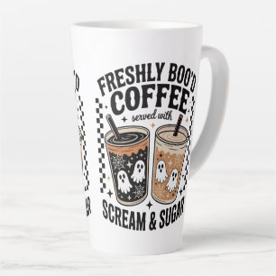 Taza De Café Latte Café fresco de Boo'd Halloween Mug