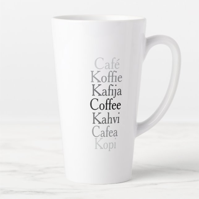 Taza De Café Latte Café Global (Derecha)