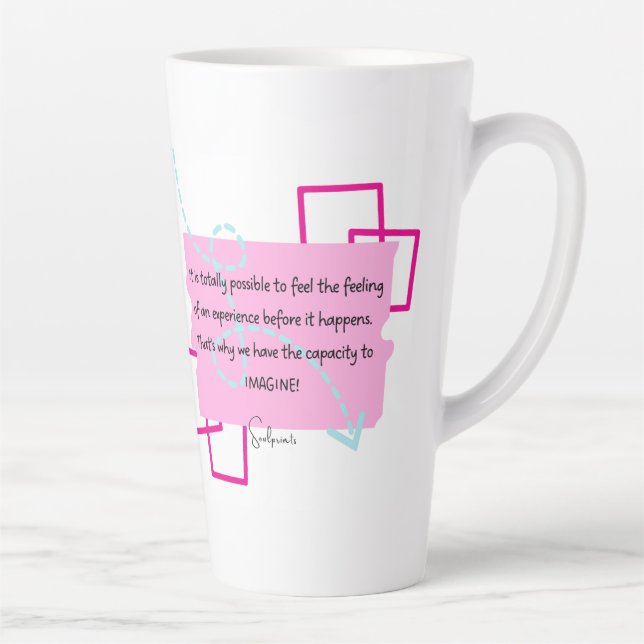 Taza De Café Latte Café inspirador y té Mug (Derecha)
