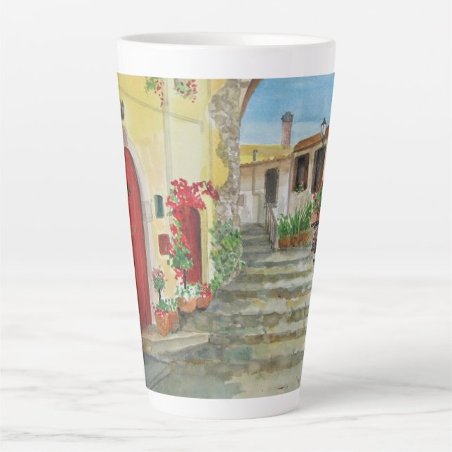 Taza De Café Latte Café italiano Mug Italia Té de chocolate caliente (Anverso)