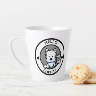Taza De Café Latte Café KiniArt Westie