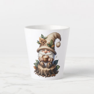 Taza De Café Latte Café lindo Gnome Latte Mug