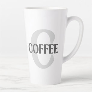 Taza De Café Latte Café Monogramado