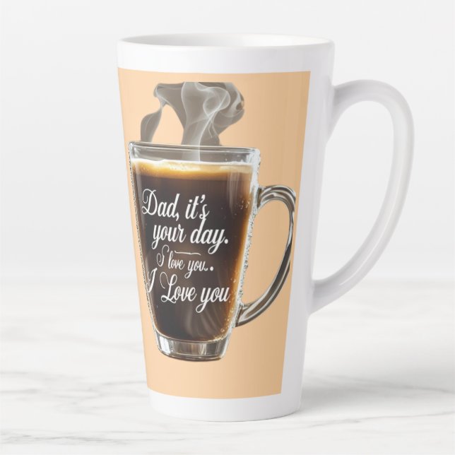 Taza De Café Latte Café mug para papá (Derecha)