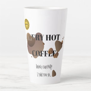 Taza De Café Latte Café Muy Caliente