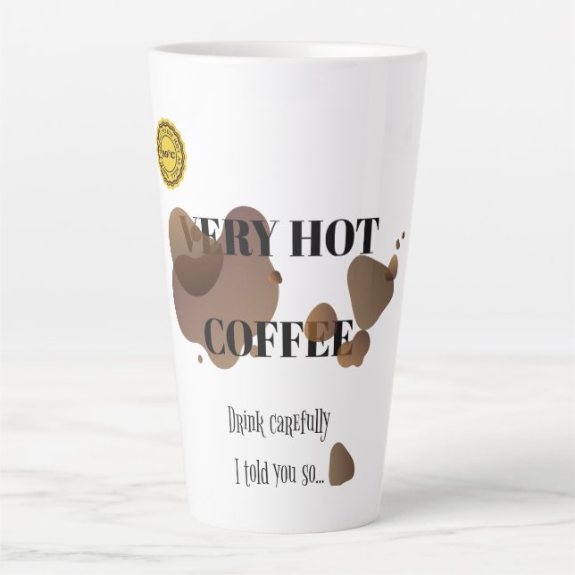 Taza De Café Latte Café Muy Caliente (Anverso)