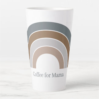 Taza De Café Latte Café para Mama Rainbow Mug