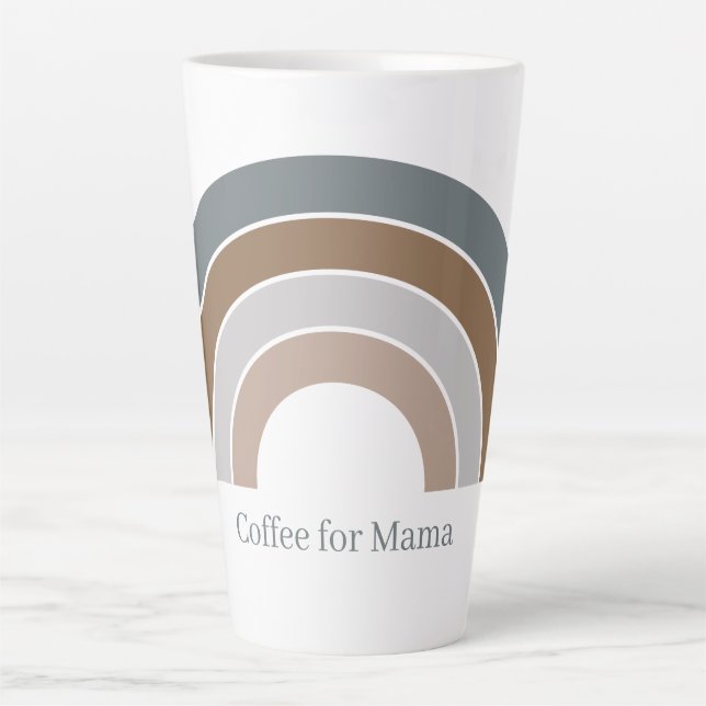 Taza De Café Latte Café para Mama Rainbow Mug (Anverso)