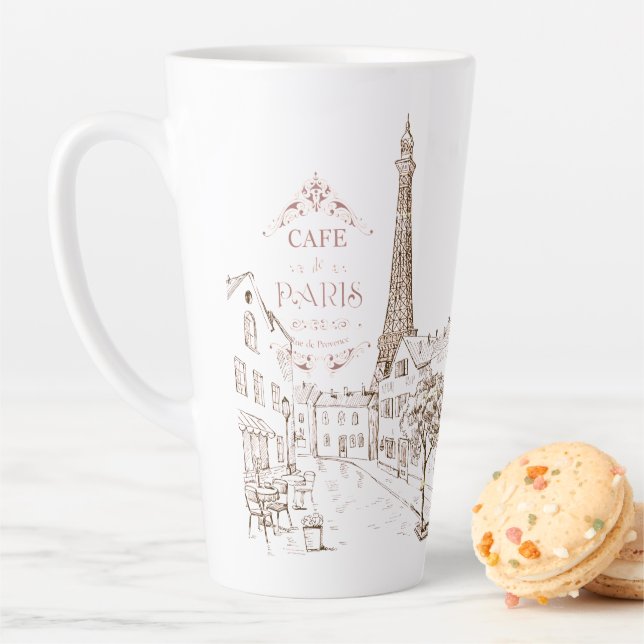 Taza De Café Latte Cafe Paris (In situ)