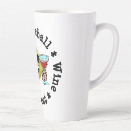 Taza De Café Latte Café, Pickleball, Vino, repite adicto al pellebol