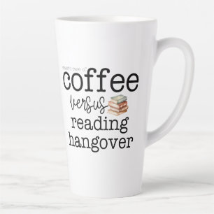 Taza De Café Latte Café/resaca de lectura