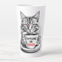 Cafeína O Caos Café Gato Lover Mug