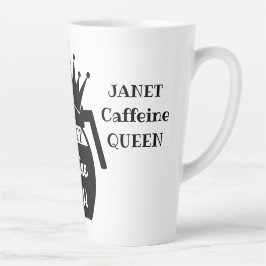 Taza De Café Latte Cafeína personalizada Coffee Pot QUEEN