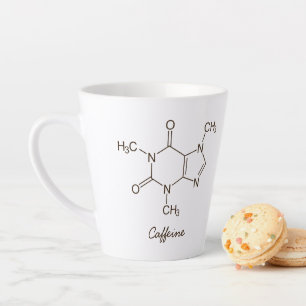 Taza De Café Latte Cafetería Molécula Amantes del Café Personalizados