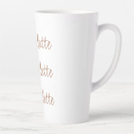 Taza De Café Latte Caffè latte | Tipografía de escritura simple y ele