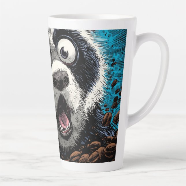 Taza De Café Latte Caffeinated Panda (Derecha)