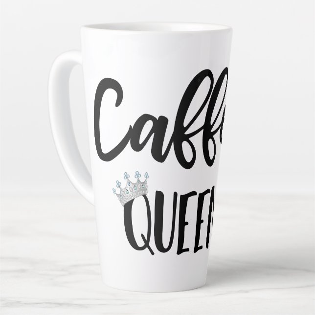 TAZA DE CAFÉ LATTE CAFFEINE QUEEN MUG (Ángulo izquierdo)