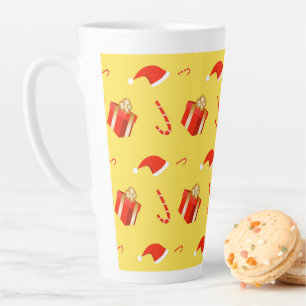 Taza De Café Latte Caja de regalo de navidades Caña de caramelo de Sa