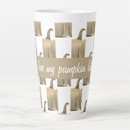 Taza De Café Latte Calabaza dorada de moda que amo