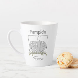 Taza De Café Latte Calabaza En Latas Ligeras- Luminoso Calabaza