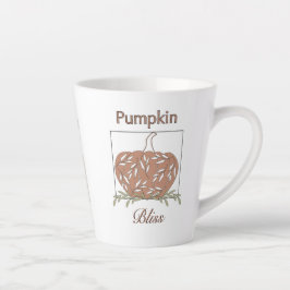 Taza De Café Latte Calabaza En Luz - Calambres De Calabaza