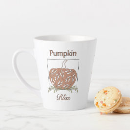 Taza De Café Latte Calabaza En Luz - Calambres De Calabaza