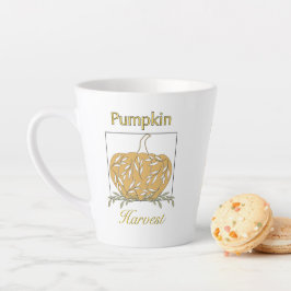 Taza De Café Latte Calabaza En Luz - Cosecha De Calabaza