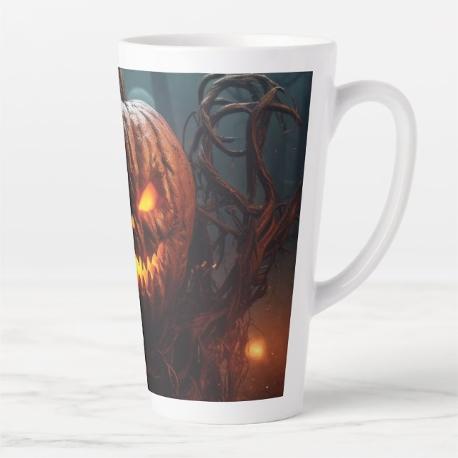 Taza De Café Latte Calabaza malvada (Derecha)