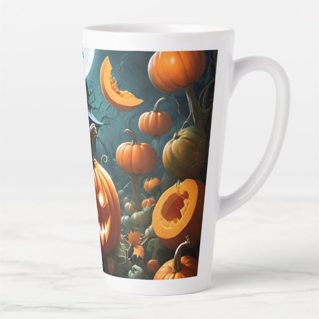 Taza De Café Latte Calabaza malvada (Derecha)