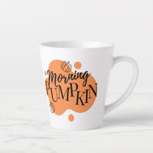 Taza De Café Latte Calabaza matutina