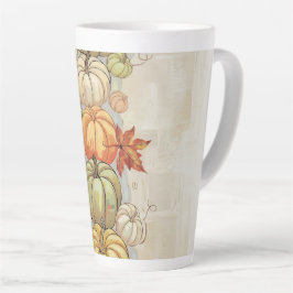 Taza De Café Latte Calabazas