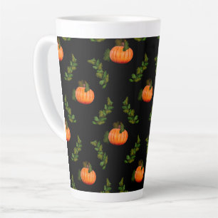 Taza De Café Latte Calabazas de Halloween