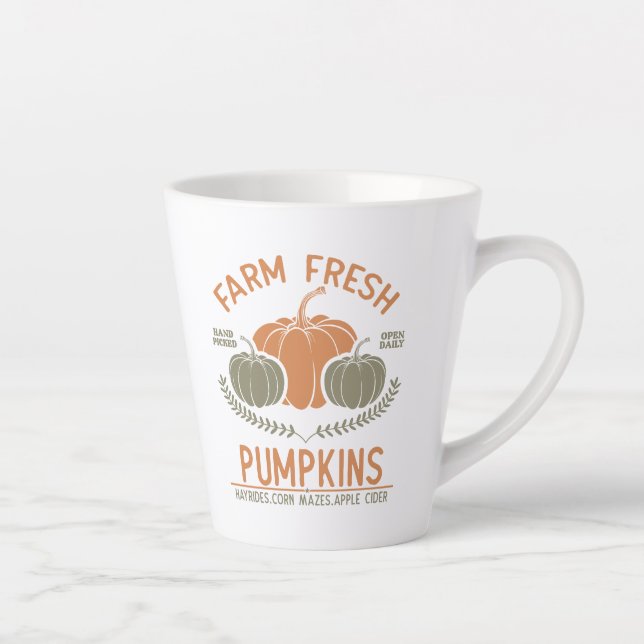 Taza De Café Latte Calabazas frescas de granja | Hand Picked (Derecha)