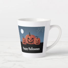 Taza De Café Latte Calabazas Halloween
