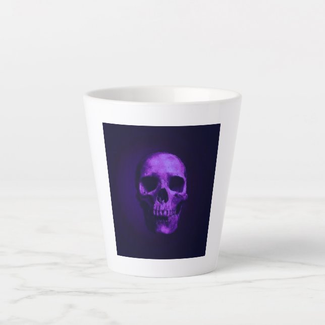 Taza De Café Latte Calavera (Anverso)