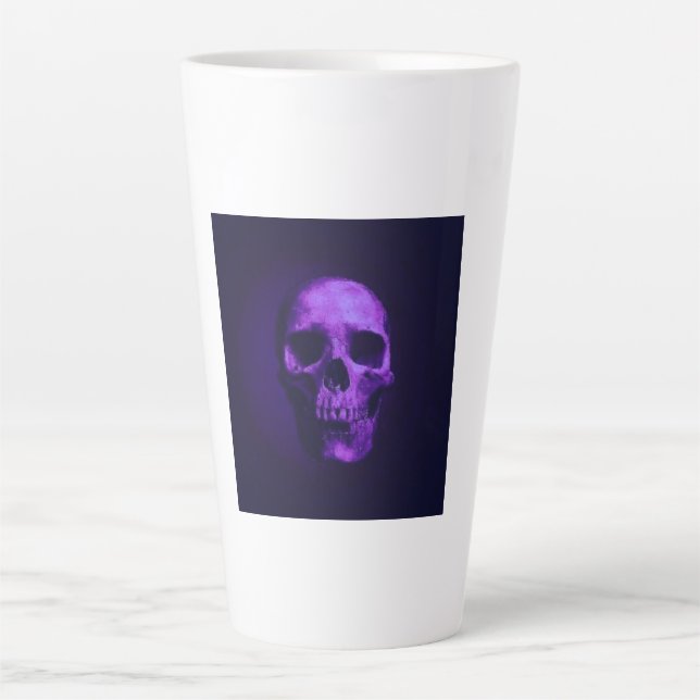Taza De Café Latte Calavera (Anverso)