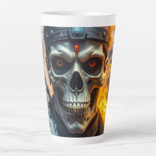 Taza De Café Latte Calavera de la Muerte