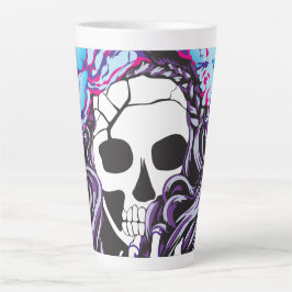 Taza De Café Latte Calavera Latte Mug
