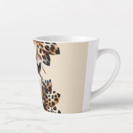 Taza De Café Latte Calcomanía para laptop con estampado animal y flor