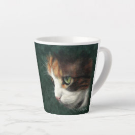 Taza De Café Latte Calico cat kitten