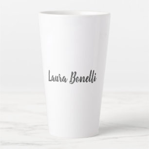 Taza De Café Latte Caligrafía profesional moderna de nombre Minimalis