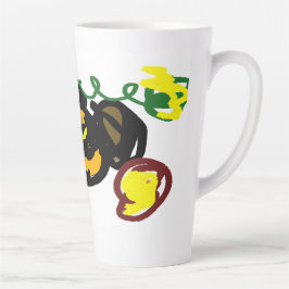 Taza De Café Latte Calor de calabazas