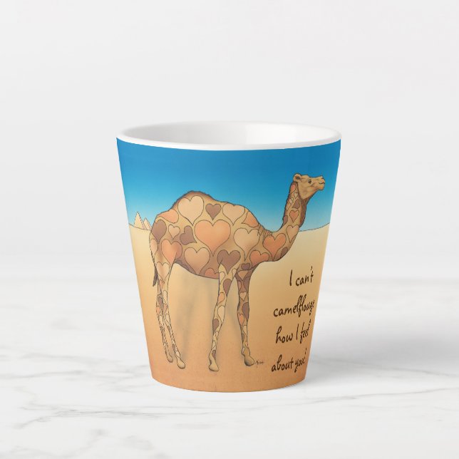 Taza De Café Latte Camelflouge (Anverso)