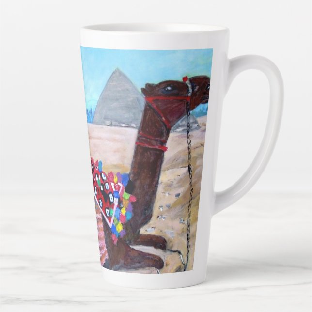 Taza De Café Latte Camellos en Giza, Latte Mug (Derecha)