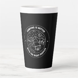 Taza De Café Latte Caminar es mejor con los pueblos correctos