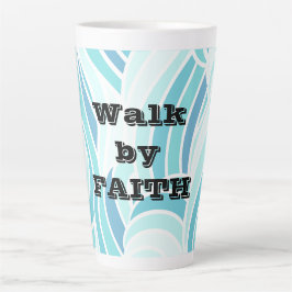 Taza De Café Latte Caminar por Faith Water Design